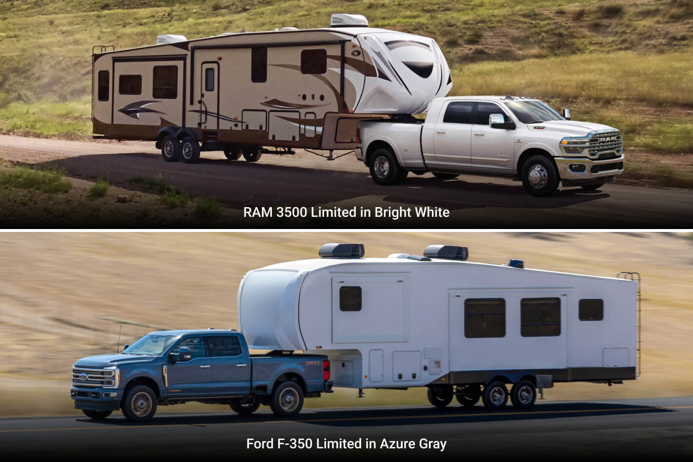 Ram 3500 vs. Ford F-350 Towing Capabilities