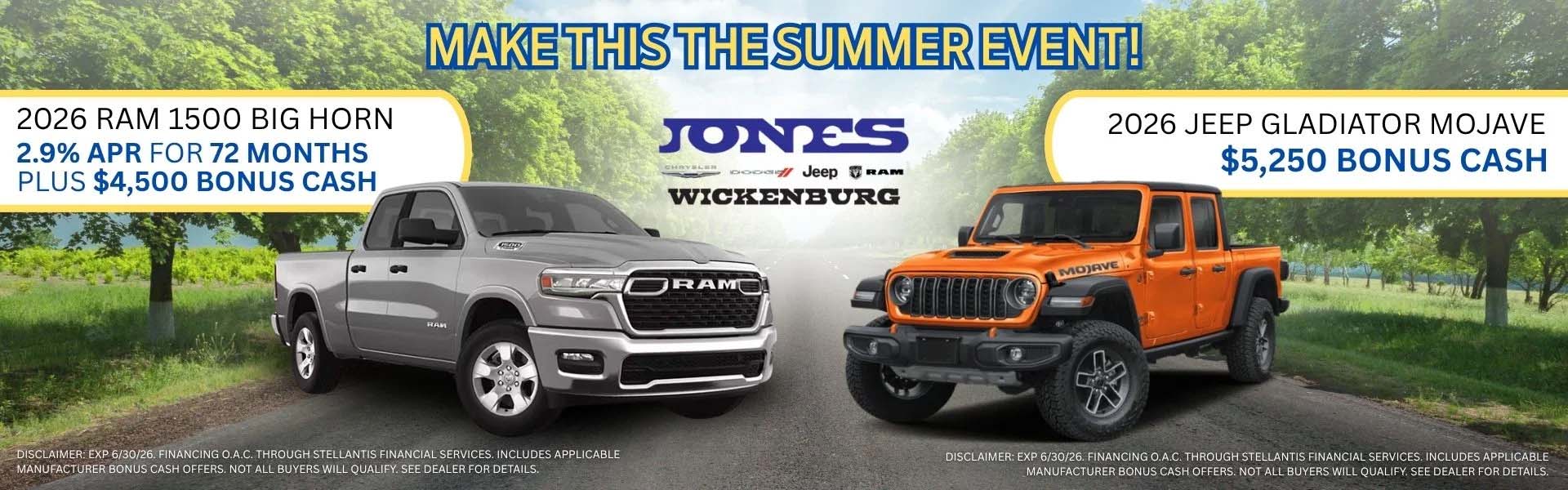 2026 Ram 1500 & 2026 JEEP GLADIATOR