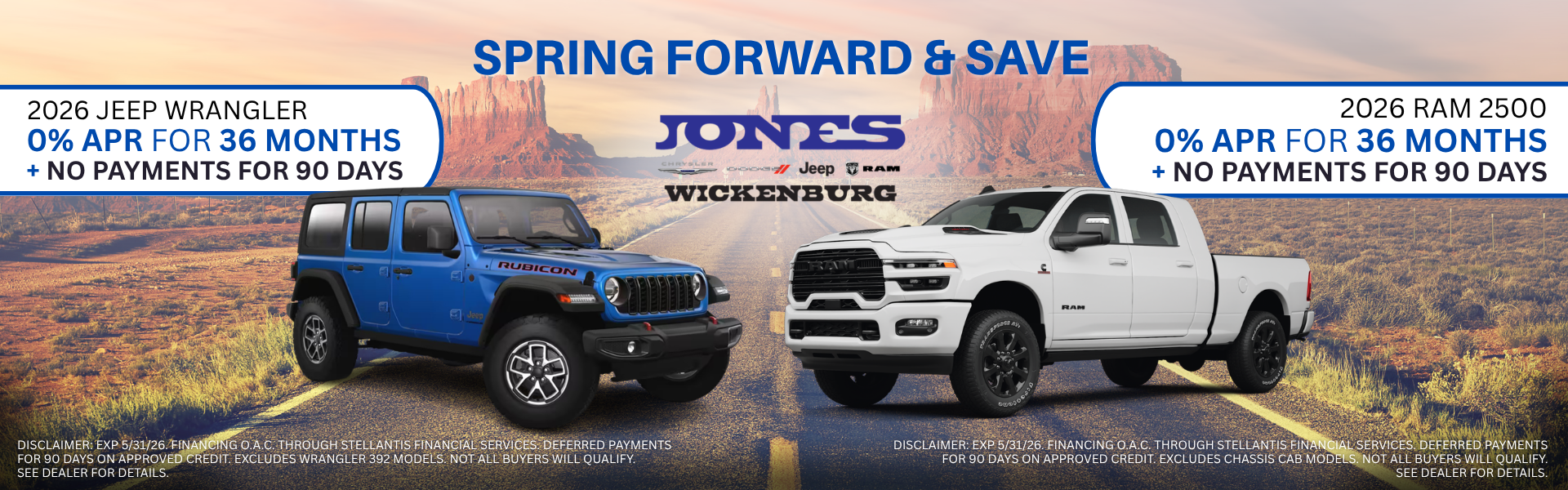 2026 Jeep Wrangler Spring Forward and Save